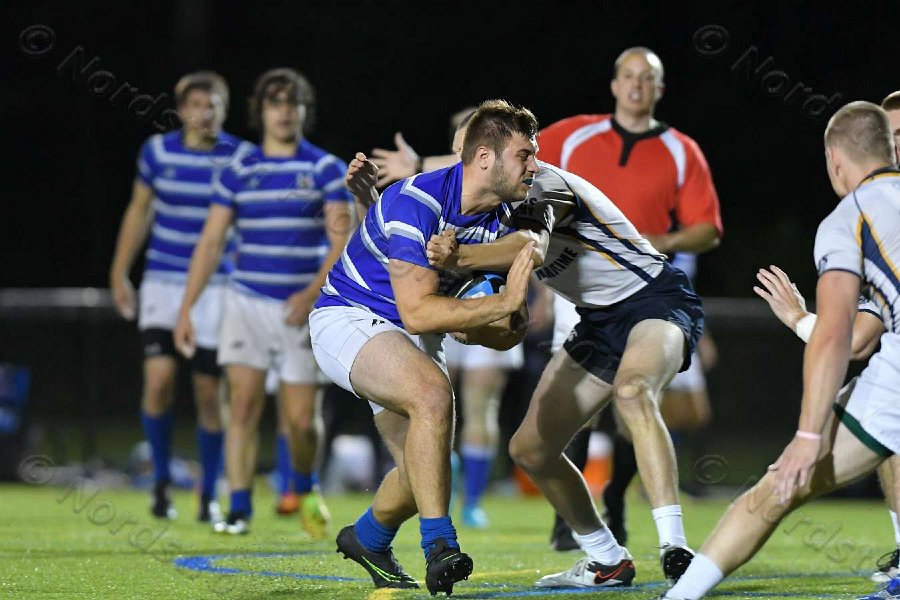 Wheaton Men\'s Rugby vs Mass Maritime.  Photo by Keith Nordstrom
